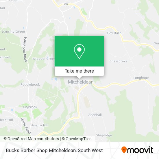 Bucks Barber Shop Mitcheldean map