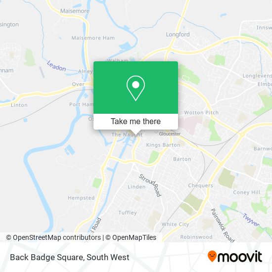 Back Badge Square map