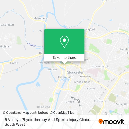 5 Valleys Physiotherapy And Sports Injury Clinic. map