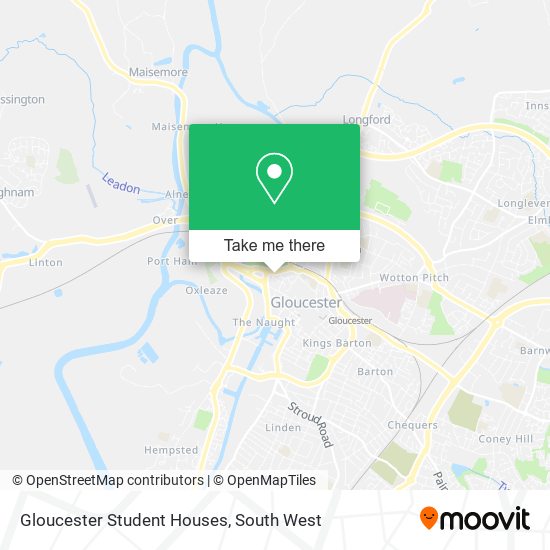 Gloucester Student Houses map