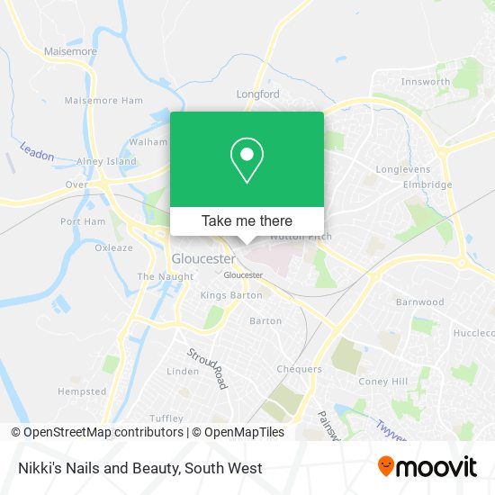 Nikki's Nails and Beauty map
