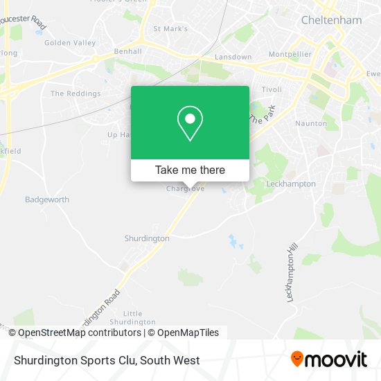 Shurdington Sports Clu map