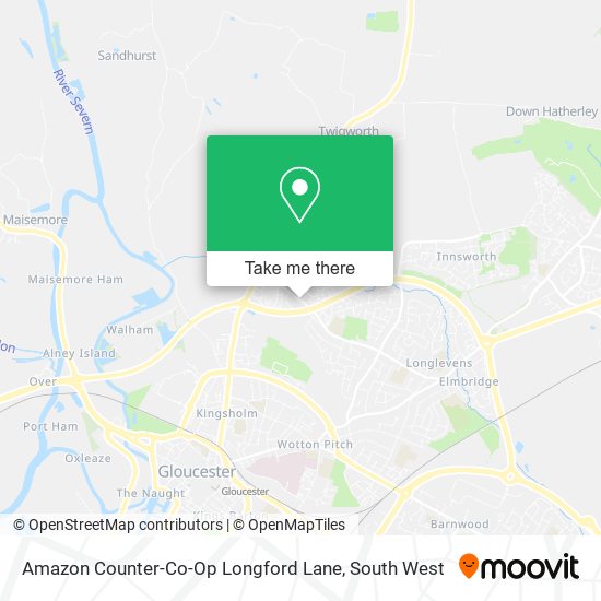 Amazon Counter-Co-Op Longford Lane map