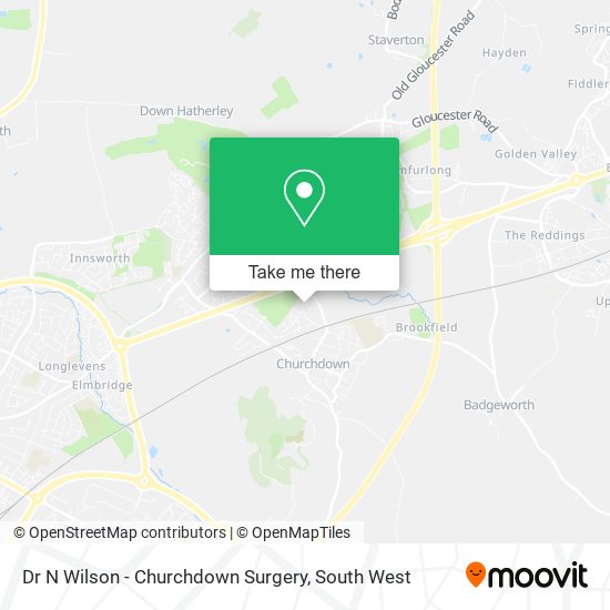 Dr N Wilson - Churchdown Surgery map