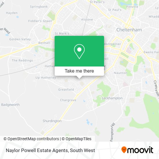 Naylor Powell Estate Agents map