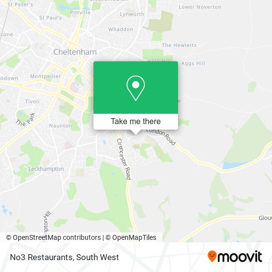 No3 Restaurants map