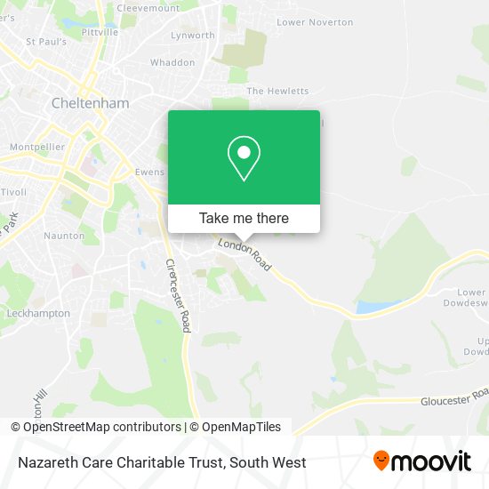 Nazareth Care Charitable Trust map
