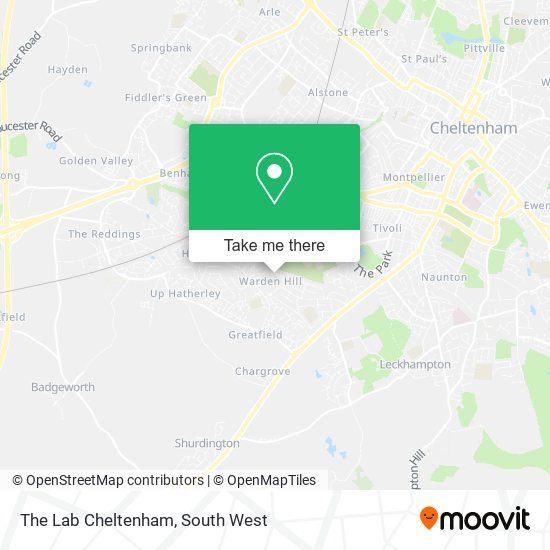 The Lab Cheltenham map