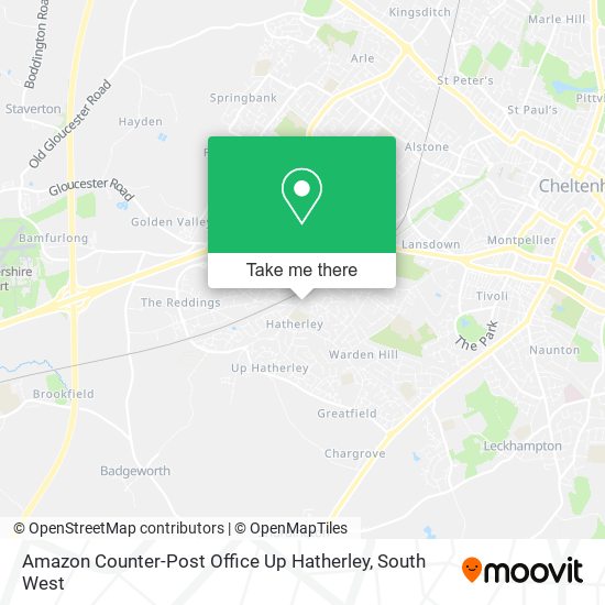 Amazon Counter-Post Office Up Hatherley map