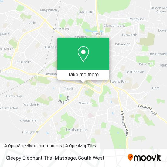 Sleepy Elephant Thai Massage map