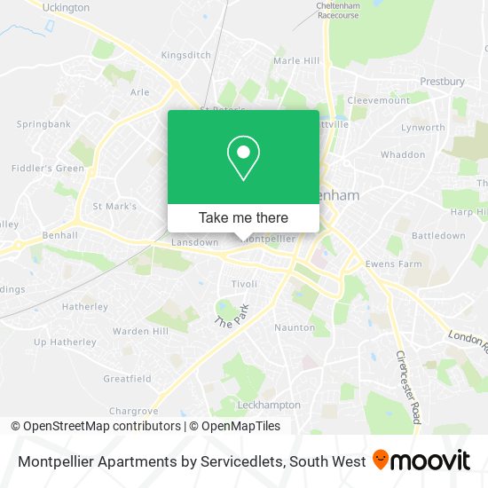 Montpellier Apartments by Servicedlets map