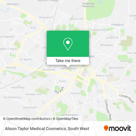 Alison Taylor Medical Cosmetics map