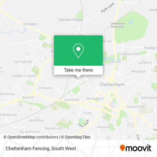 Cheltenham Fencing map