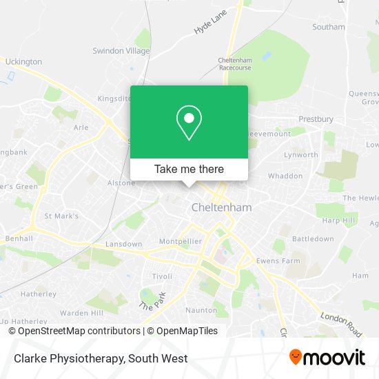 Clarke Physiotherapy map