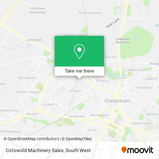Cotswold Machinery Sales map
