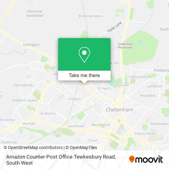 Amazon Counter-Post Office Tewkesbury Road map