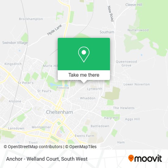 Anchor - Welland Court map