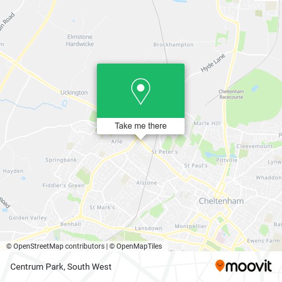 Centrum Park map