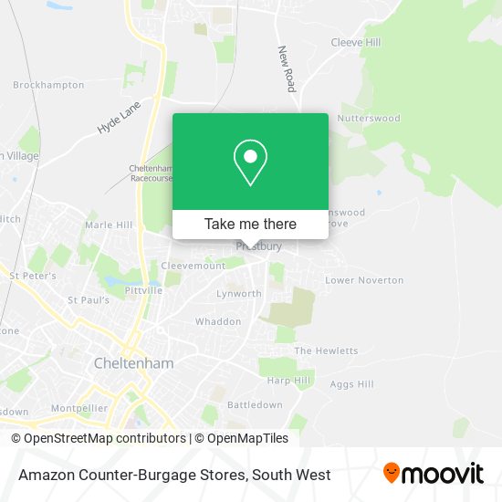 Amazon Counter-Burgage Stores map