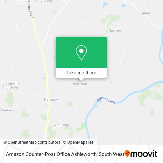 Amazon Counter-Post Office Ashleworth map