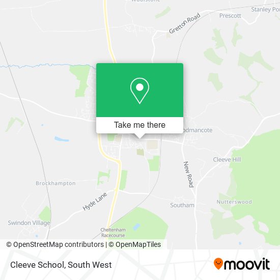 Cleeve School map