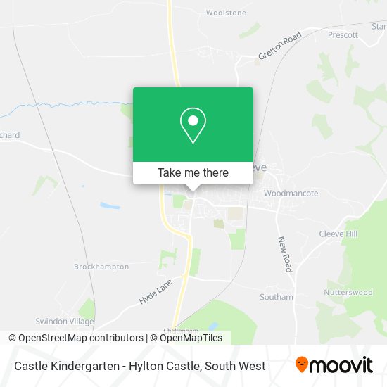 Castle Kindergarten - Hylton Castle map