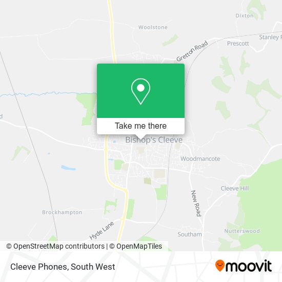 Cleeve Phones map