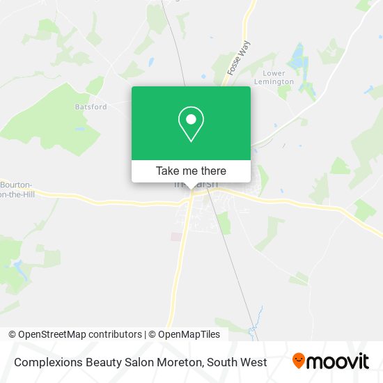 Complexions Beauty Salon Moreton map