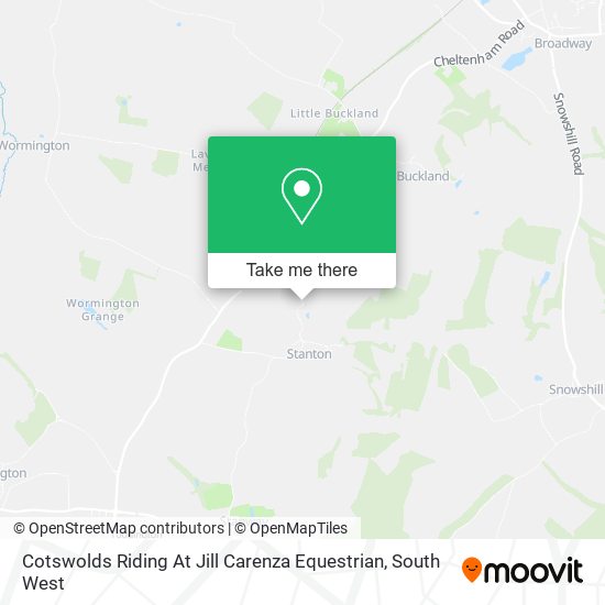 Cotswolds Riding At Jill Carenza Equestrian map