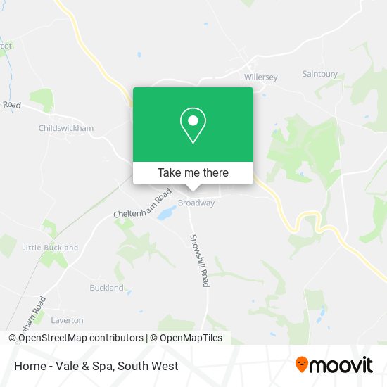 Home - Vale & Spa map