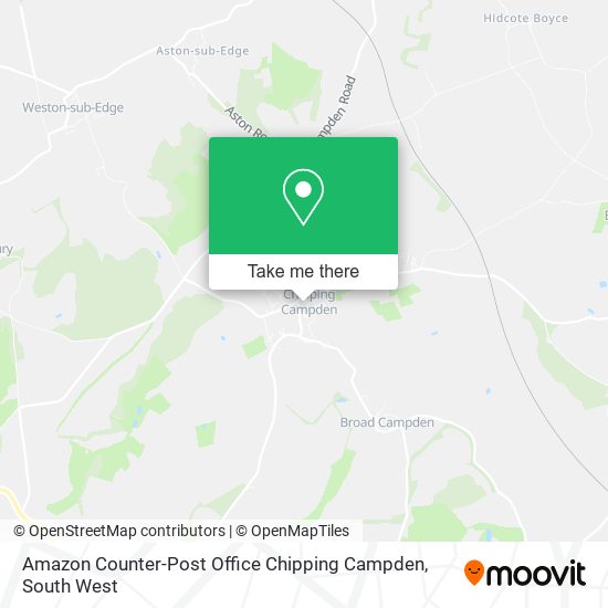 Amazon Counter-Post Office Chipping Campden map