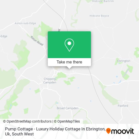 Pump Cottage - Luxury Holiday Cottage In Ebrington, Uk map