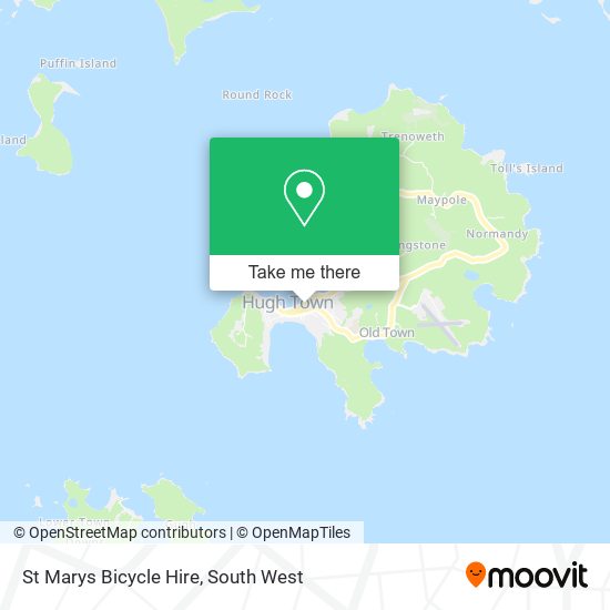 St Marys Bicycle Hire map