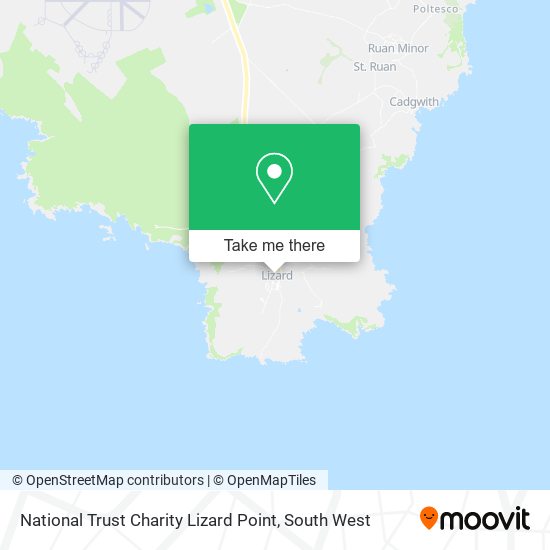 National Trust Charity Lizard Point map