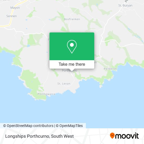 Longships Porthcurno map