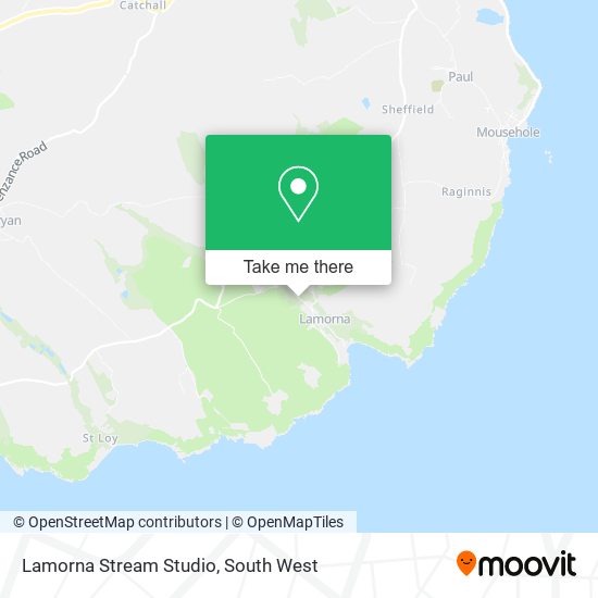 Lamorna Stream Studio map