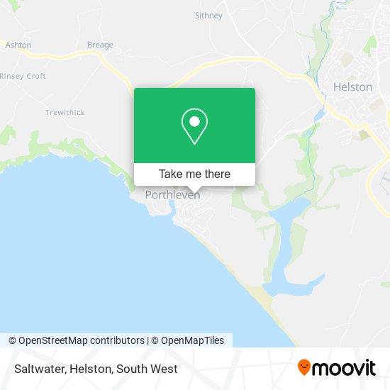 Saltwater, Helston map