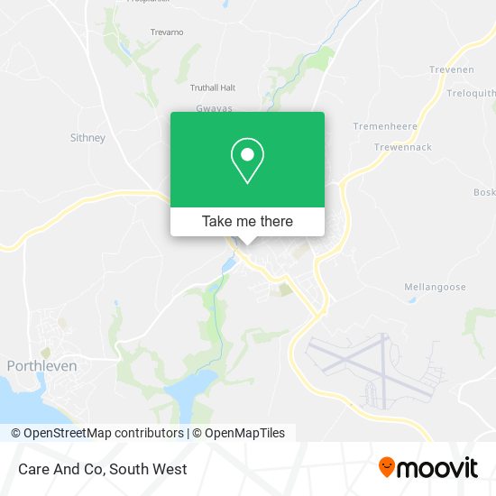 Care And Co map