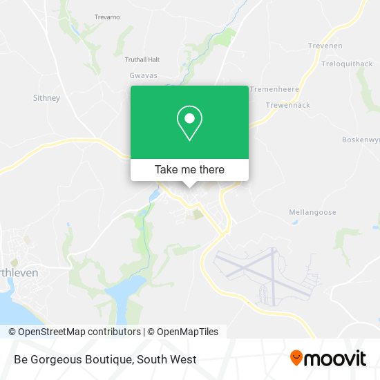 Be Gorgeous Boutique map
