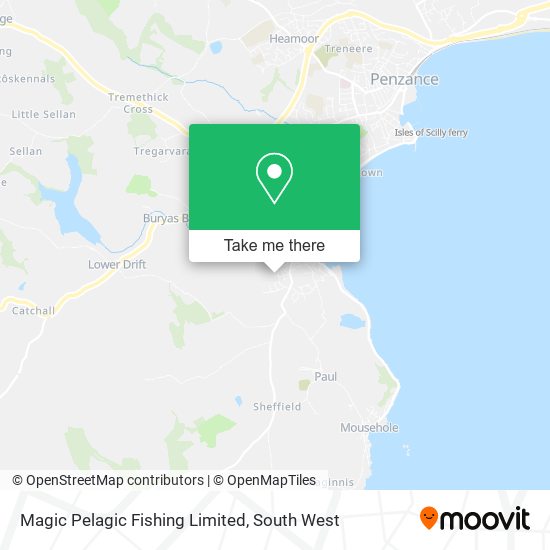 Magic Pelagic Fishing Limited map