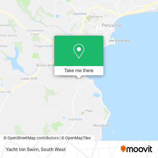 Yacht Inn Swim map
