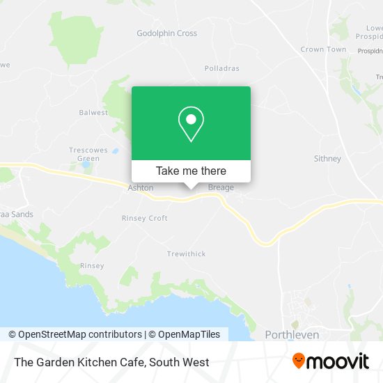 The Garden Kitchen Cafe map