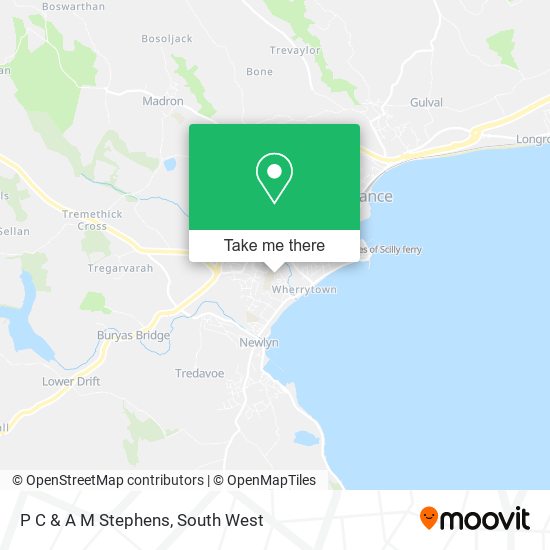 P C & A M Stephens map