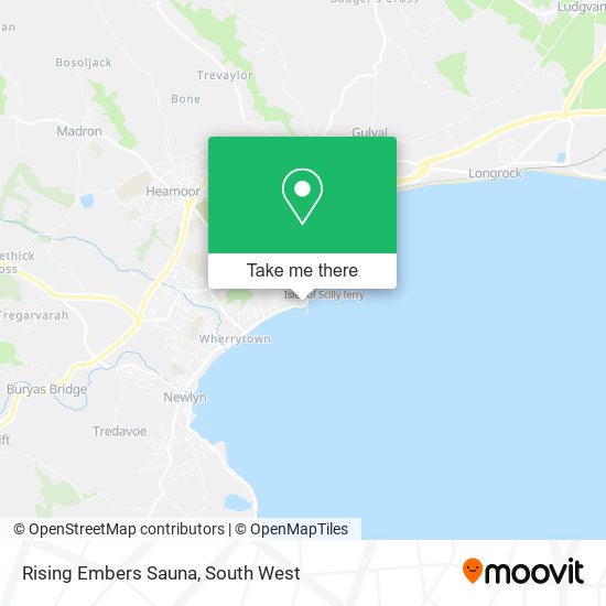 Rising Embers Sauna map