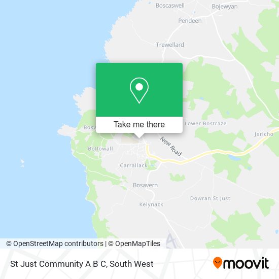 St Just Community A B C map