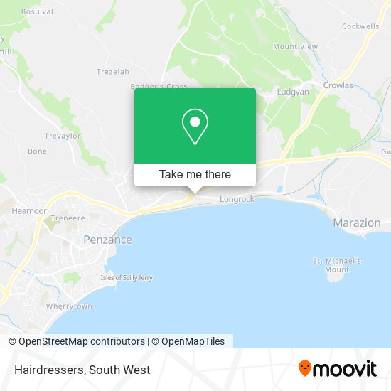 Hairdressers map