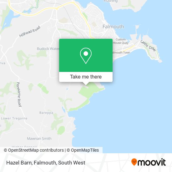 Hazel Barn, Falmouth map