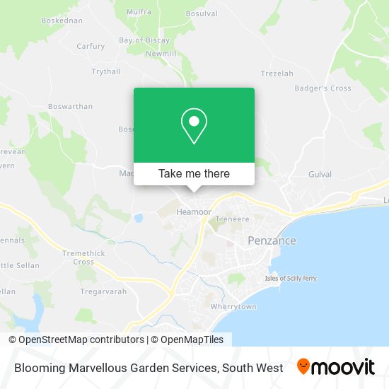 Blooming Marvellous Garden Services map