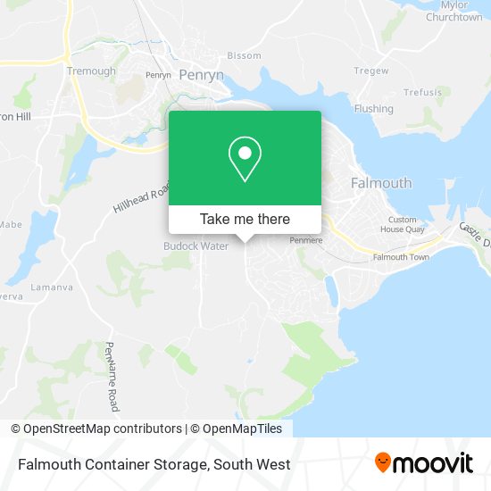 Falmouth Container Storage map
