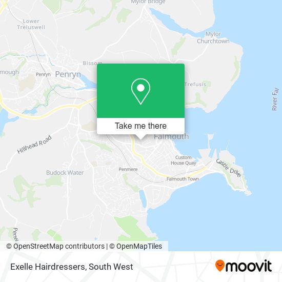 Exelle Hairdressers map